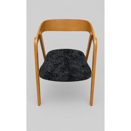 Chaise de salle à manger LUSO chêne/noir