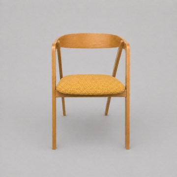 Chaise de salle à manger LUSO chêne/orange
