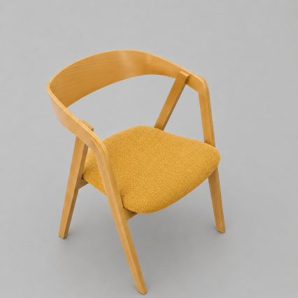 Chaise de salle à manger LUSO chêne/orange