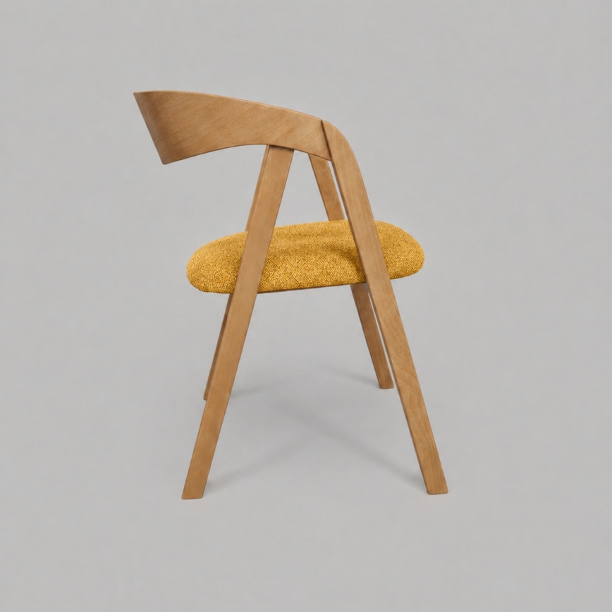 Chaise de salle à manger LUSO chêne/orange