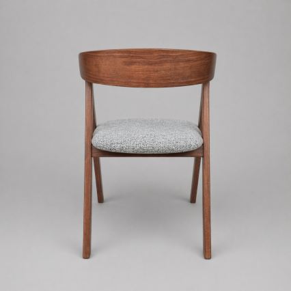 Chaise de salle à manger LUSO noyer/grise