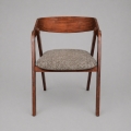Chaise de salle à manger LUSO noyer/marron