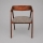 Chaise de salle à manger LUSO noyer/marron
