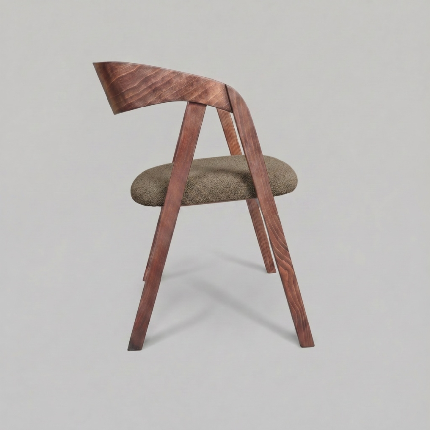 Chaise de salle à manger LUSO noyer/marron