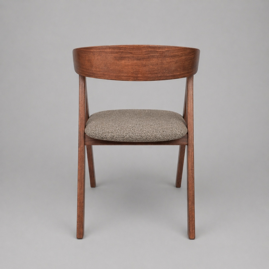 Chaise de salle à manger LUSO noyer/marron