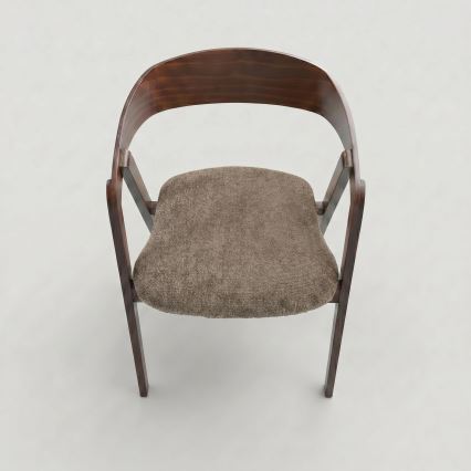 Chaise de salle à manger LUSO noyer/marron