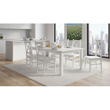 Chaise de salle à manger NATE blanc