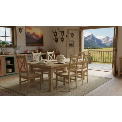 Chaise de salle à manger NATE chêne sonoma