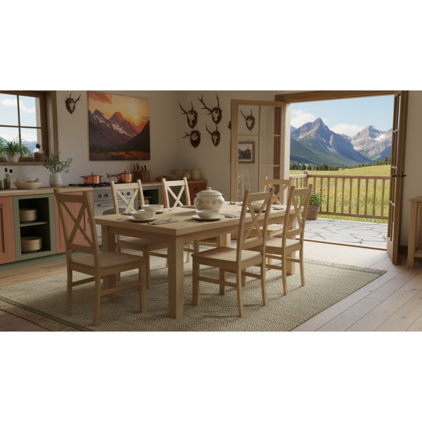 Chaise de salle à manger NATE chêne sonoma