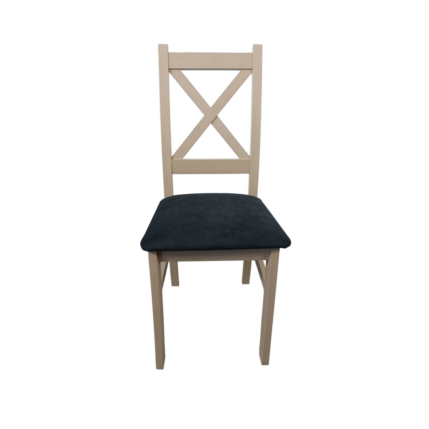 Chaise de salle à manger NATE chêne sonoma/noir