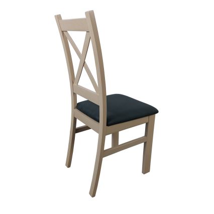 Chaise de salle à manger NATE chêne sonoma/noir