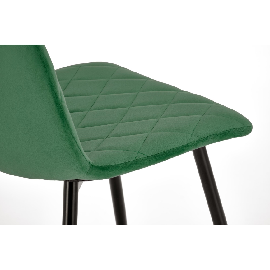 Chaise de salle à manger ORIS 1 pièce vert foncé