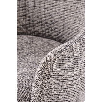 Chaise de salle à manger pivotante BRISA 1 pièce grise