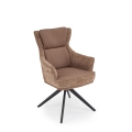 Chaise de salle à manger pivotante FUOCO 1 pièce marron
