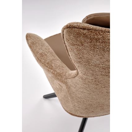 Chaise de salle à manger pivotante FUOCO 1 pièce marron