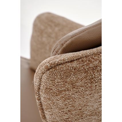Chaise de salle à manger pivotante FUOCO 1 pièce marron