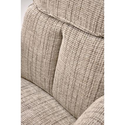 Chaise de salle à manger pivotante HALSA 1 pièce beige