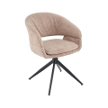 Chaise de salle à manger pivotante LIND 1 pièce beige