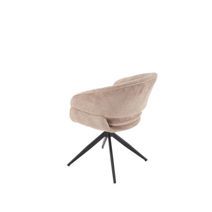 Chaise de salle à manger pivotante LIND 1 pièce beige