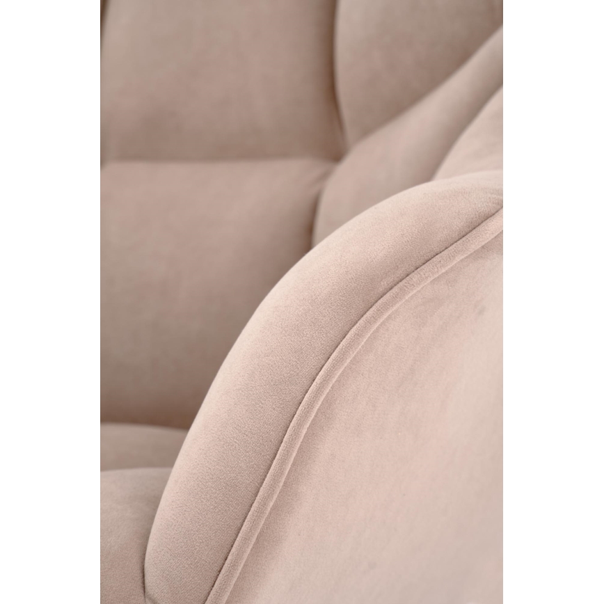 Chaise de salle à manger pivotante LUNE 1 pièce beige