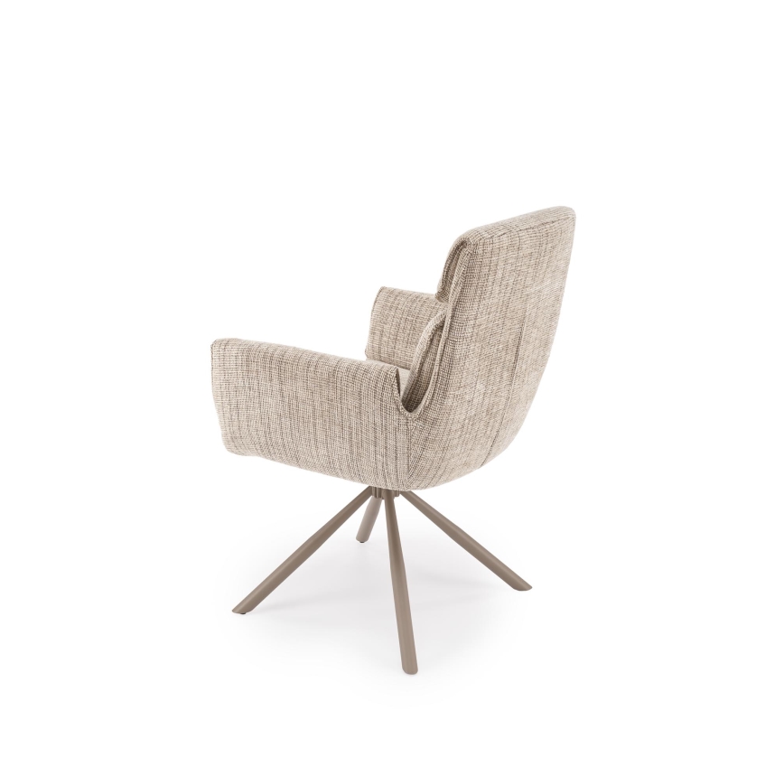Chaise de salle à manger pivotante MARE 1 pièce crème