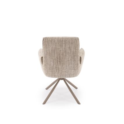 Chaise de salle à manger pivotante MARE 1 pièce crème