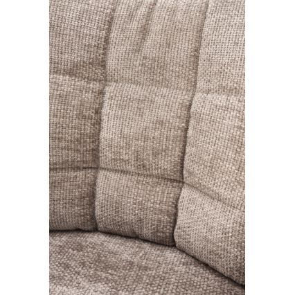 Chaise de salle à manger pivotante NUVO, 1 pièce, beige/noire