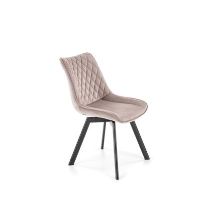 Chaise de salle à manger pivotante OMBRA, 1 pièce, beige