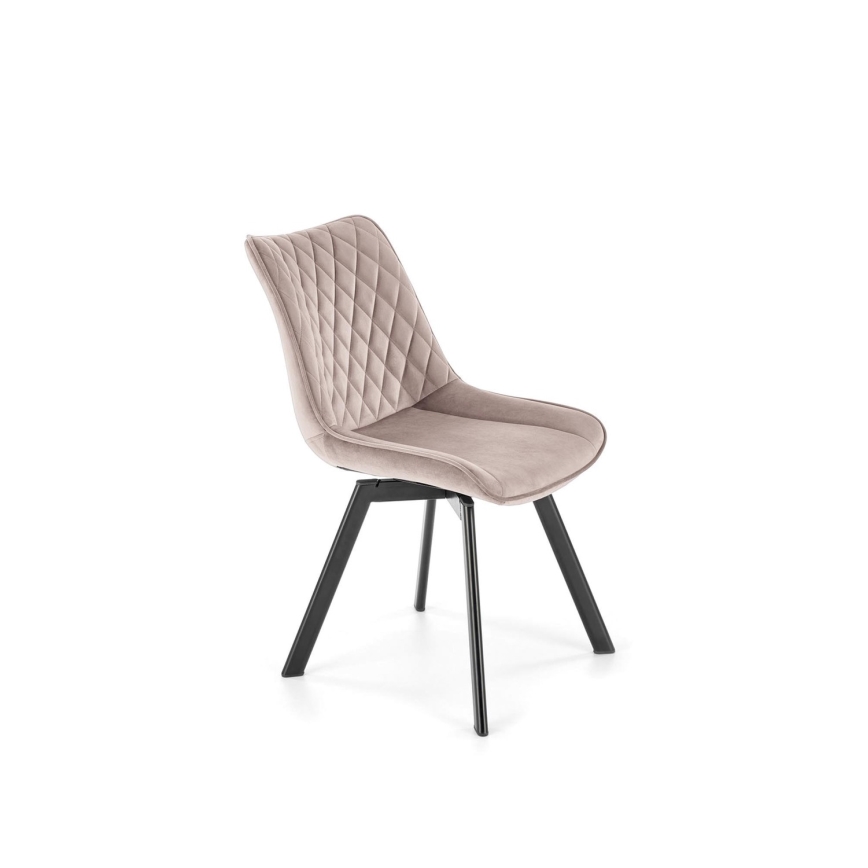 Chaise de salle à manger pivotante OMBRA, 1 pièce, beige