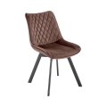Chaise de salle à manger pivotante OMBRA, 1 pièce, marron