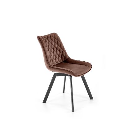 Chaise de salle à manger pivotante OMBRA, 1 pièce, marron