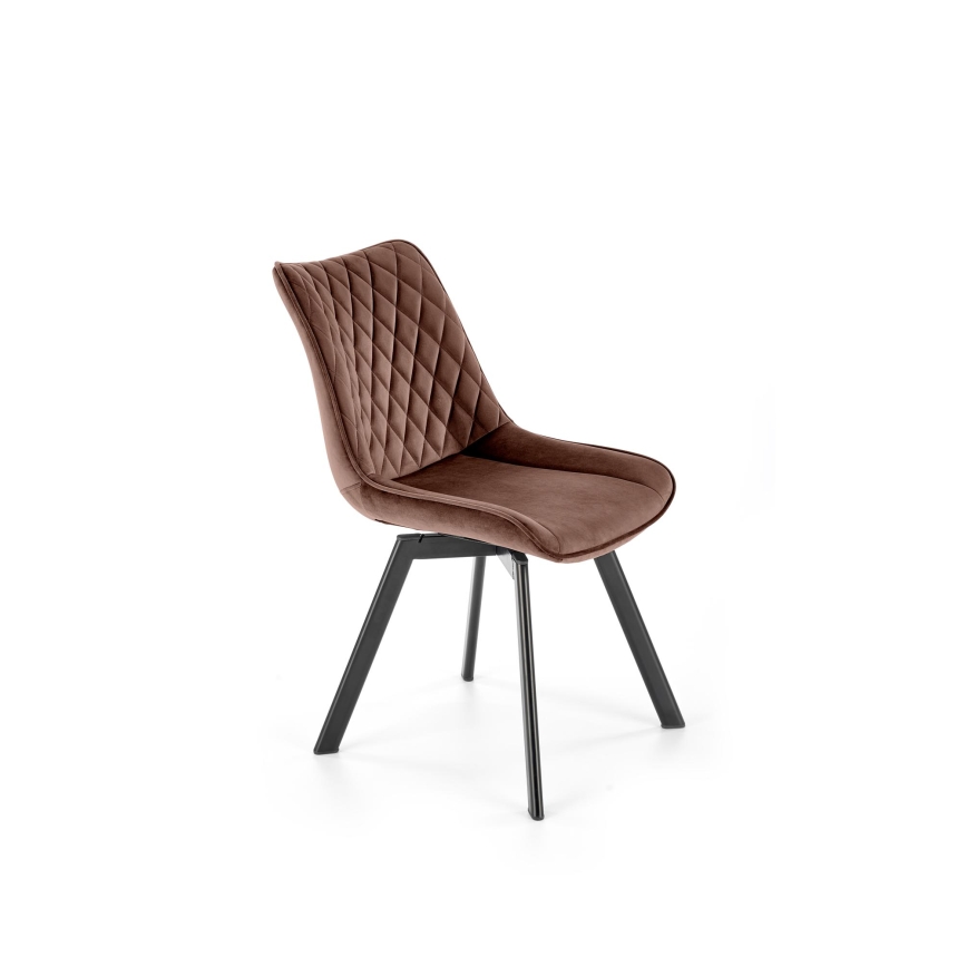 Chaise de salle à manger pivotante OMBRA, 1 pièce, marron