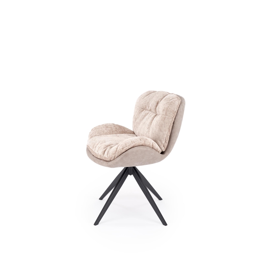 Chaise de salle à manger pivotante VIDA, 1 pièce, beige