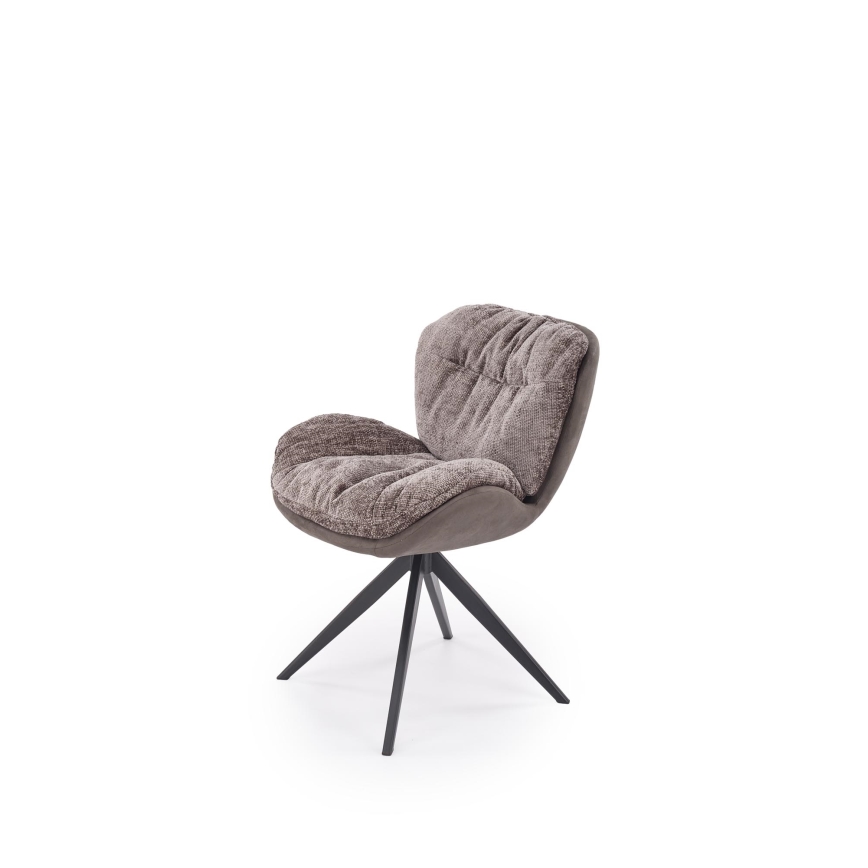 Chaise de salle à manger pivotante VIDA, 1 pièce, grise