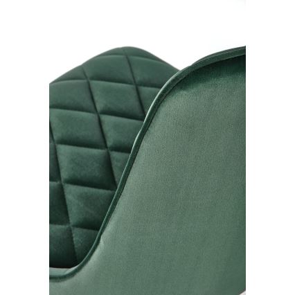 Chaise de salle à manger RESTIVO, 1 pièce, vert foncé