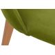 Chaise de salle à manger RIFO 86x48 cm vert clair/chêne clair