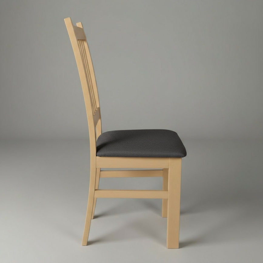 Chaise de salle à manger SIMON chêne/gris foncé