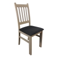 Chaise de salle à manger SIMON hêtre/gris foncé