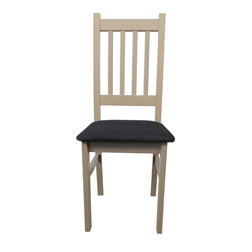Chaise de salle à manger SIMON hêtre/gris foncé