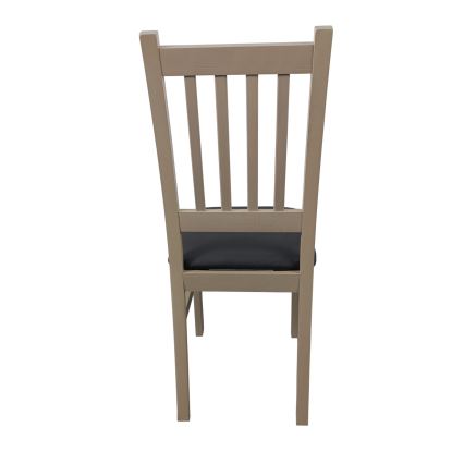 Chaise de salle à manger SIMON hêtre/gris foncé