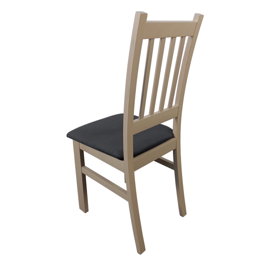 Chaise de salle à manger SIMON hêtre/gris foncé