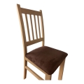 Chaise de salle à manger SIMON hêtre/marron foncé