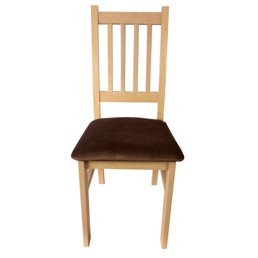 Chaise de salle à manger SIMON hêtre/marron foncé