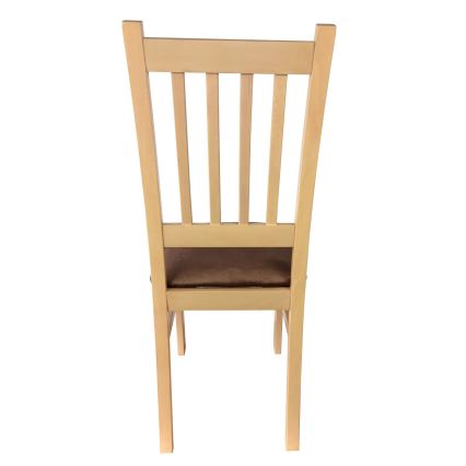 Chaise de salle à manger SIMON hêtre/marron foncé