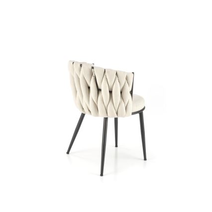 Chaise de salle à manger TILOQ 1 pièce crème