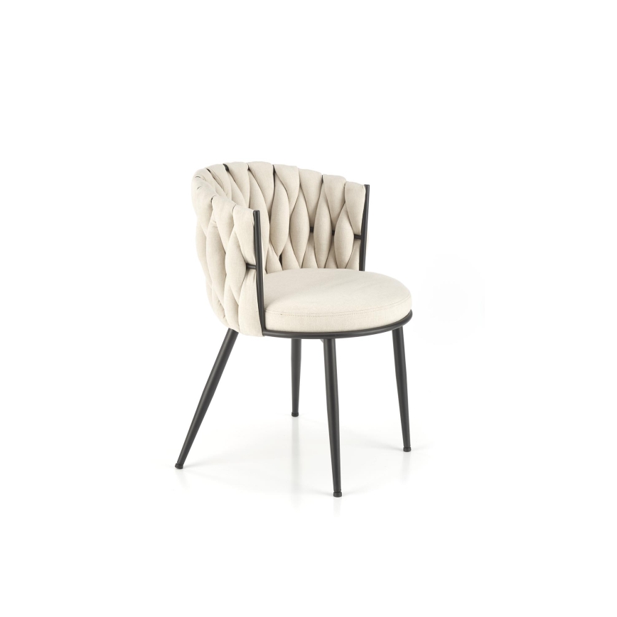 Chaise de salle à manger TILOQ 1 pièce crème