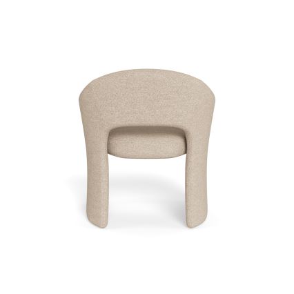 Chaise de salle à manger TORI avec accoudoirs, beige