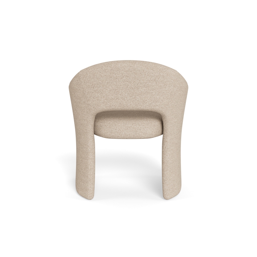 Chaise de salle à manger TORI avec accoudoirs, beige