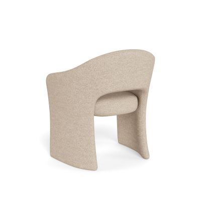 Chaise de salle à manger TORI avec accoudoirs, beige