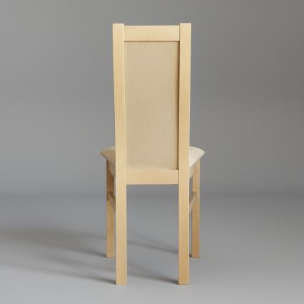 Chaise de salle à manger ZOE chêne/crème